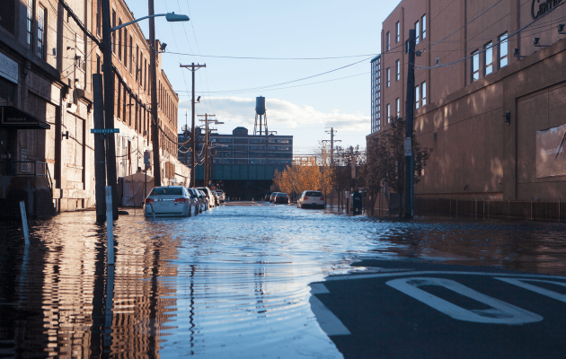 Flooded Commercial Buildings