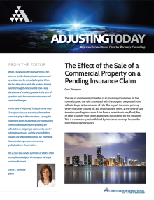 The Effect Of The Sale Of A Commercial Property